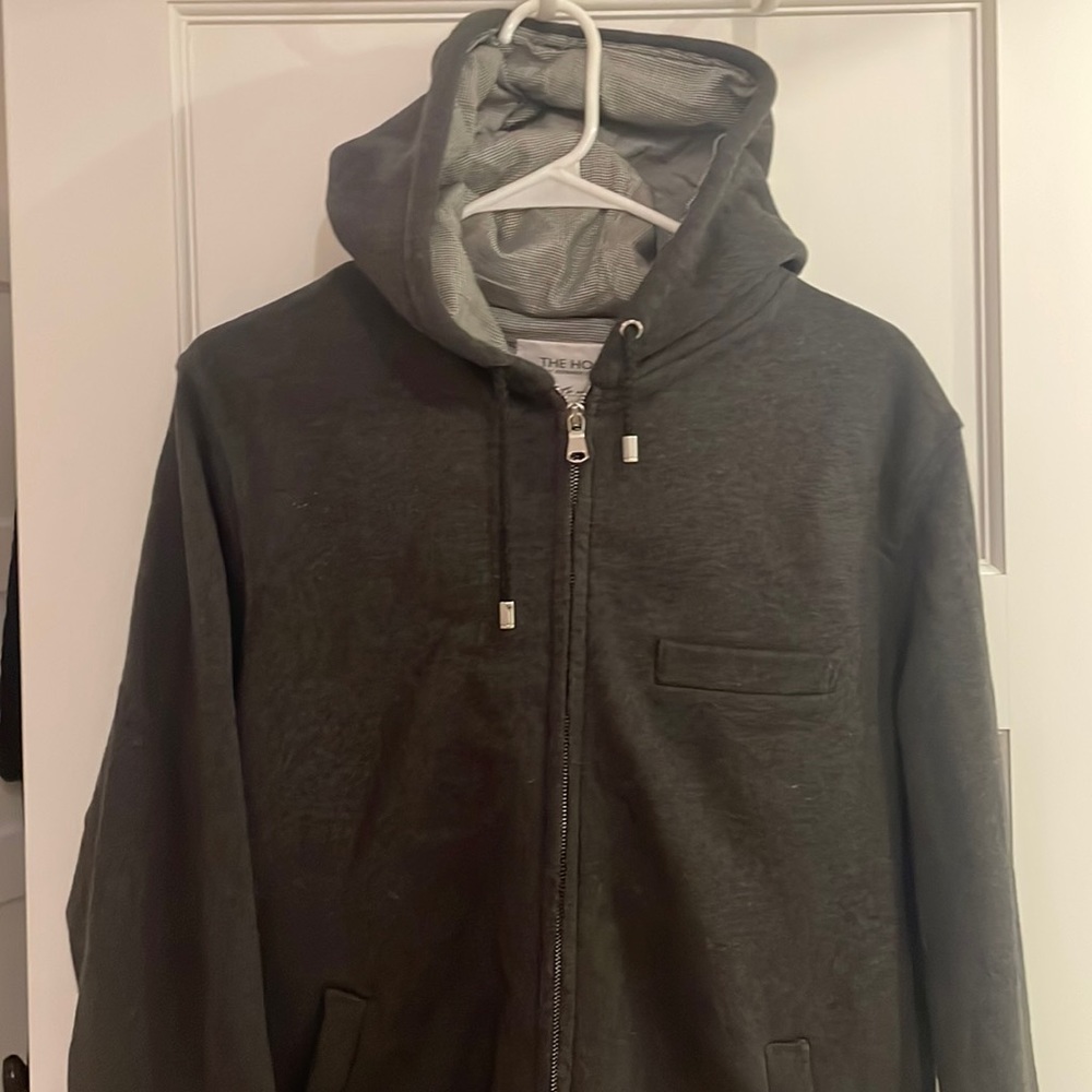 “The hood” by l’estrange london. Medium in gray.